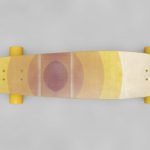 Top View Yellow Skateboard mockup