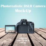Front view DSLR Camera MockUp