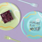 Clean Design Free Disposable Plate Mockup