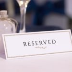 Realistic Reserved Table Card Mockups