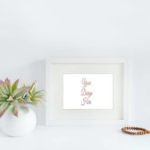 Elegant Succulent and White Frame Mockup