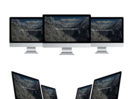 Downloadable Free iMac Screen Mockup