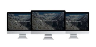 Downloadable Free iMac Screen Mockup