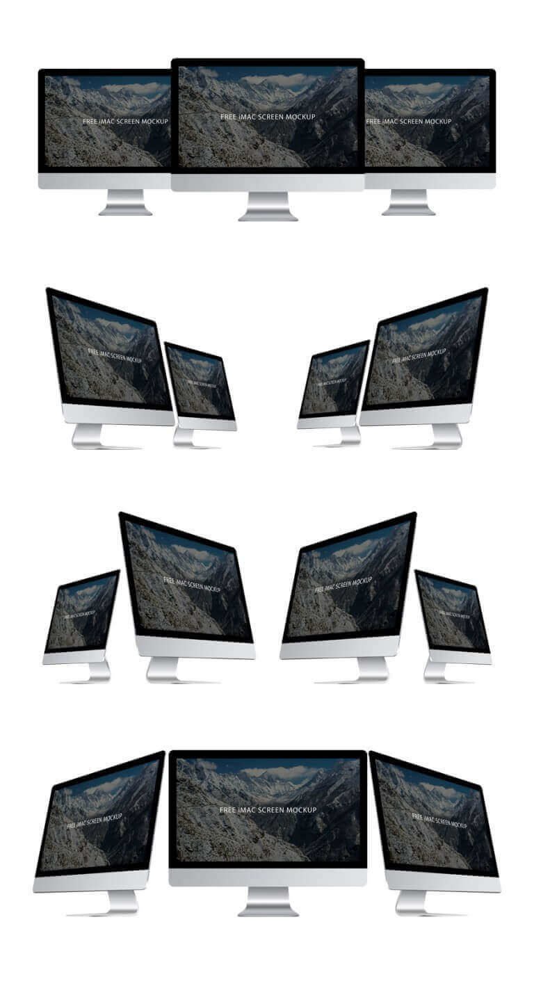 Downloadable Free iMac Screen Mockup – Mockup den