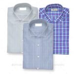 Realistic Collar Shirt Mockup with Cutaway Collar