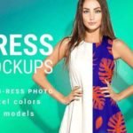 Photo Realistic Dress Mockup Free PSD