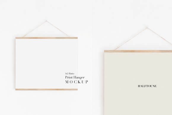 Horizontal Ratio Print Hanger Mockup – Mockup Den