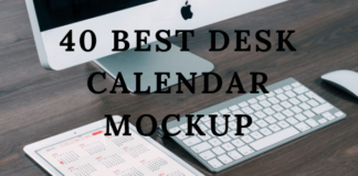 Desk Calendar Mockup