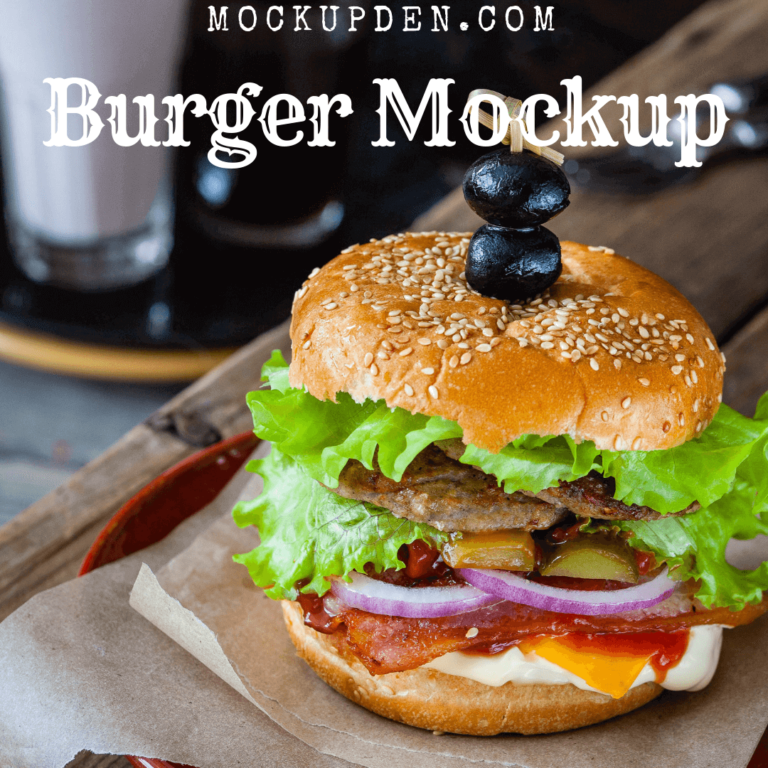 Burger Mockup | 35+Outstanding PSD Desing Template For Creative Packaging & Presentation idea