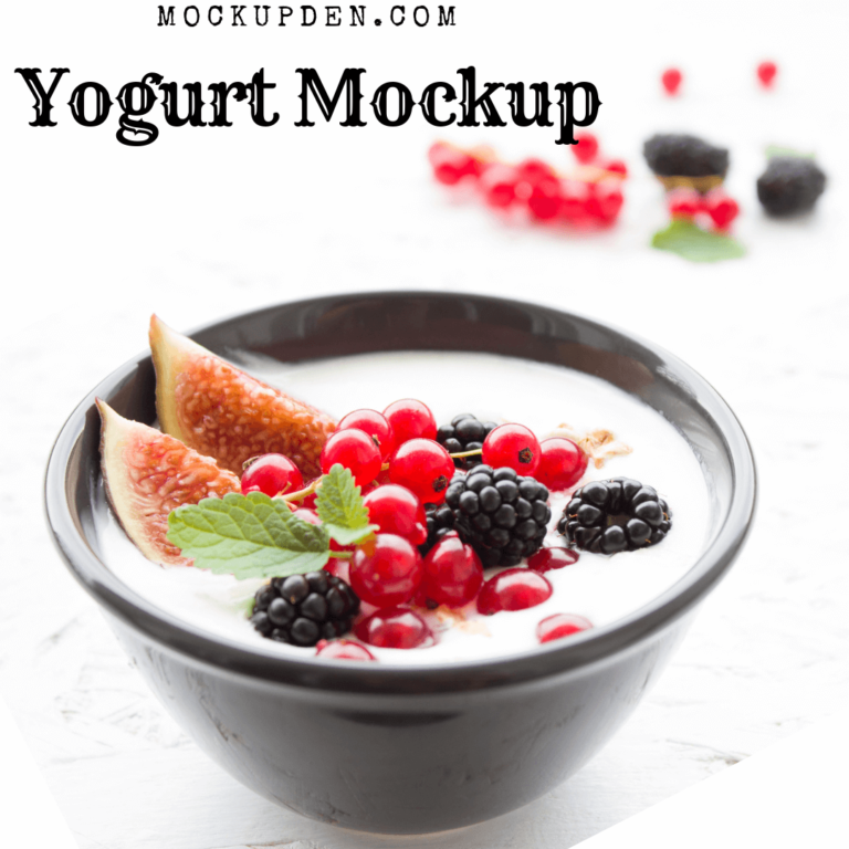 Yogurt Mockup | 35 Wonderful Free Milk & Yogurt PSD & Vector Templates