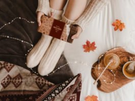 Free PSD Autumn mockup With food Elements