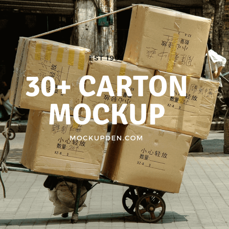 Carton Mockup | 30+ Best Free & Premium Carton PSD Packaging Template Collection