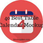Table Calendar Mockup
