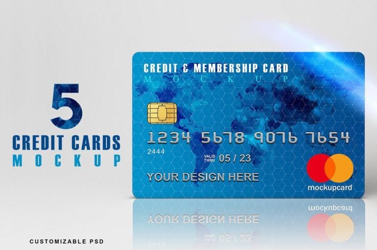 Credit Card Mockup | 40+ Free Unique Credit Card PSD Templates for Design Inspiration