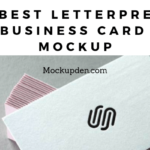 Letterpress Business Card Mockup