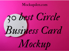 Circle Business Card Mockup
