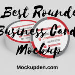 Rounded Business Card Mockup