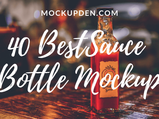 Sauce Bottle Mockup