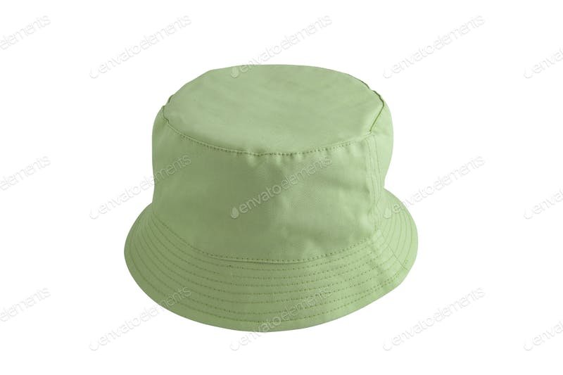 Sap Green Color Bucket Hat Mockup
