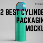 Cylinder Packaging Mockup
