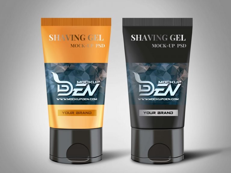 FREE Shaving Gel Packaging Mockup PSD – Mockupden Exclusive