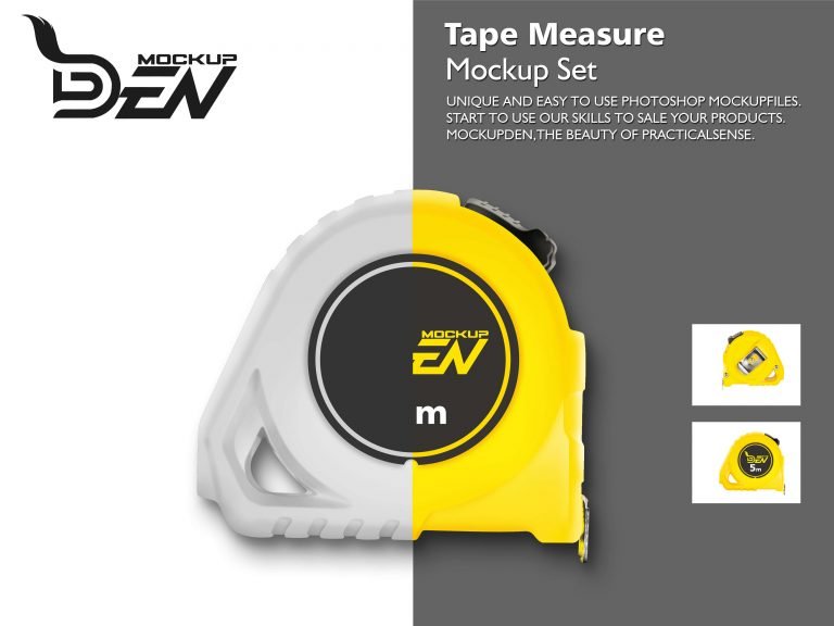 Measuring Tape Mockup Pack Vol-1 | Mockupden Exclusive Premium Design