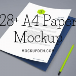 A4 Paper Mockup