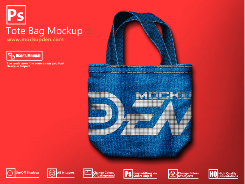 Download Free Abstract Print Tote bag Mockup | PSD Template Design ...