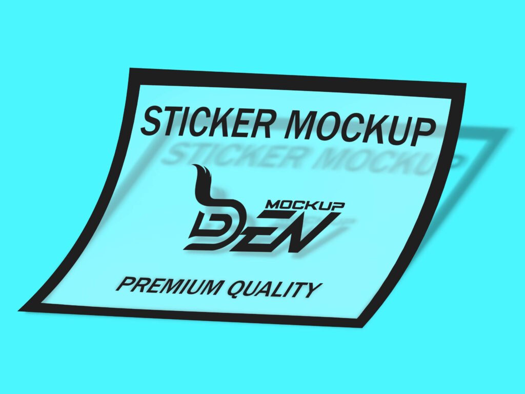Download 36 Creative Free Sticker Mockup Design Psd Template