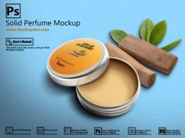 Free Solid Perfume Mockup