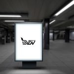 Blurred Background Light Box Mockup