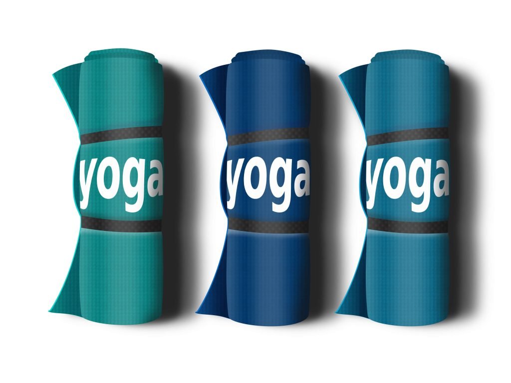 Multicolor Yoga Mat Mockup Pack | PSD Template - Mockup Den