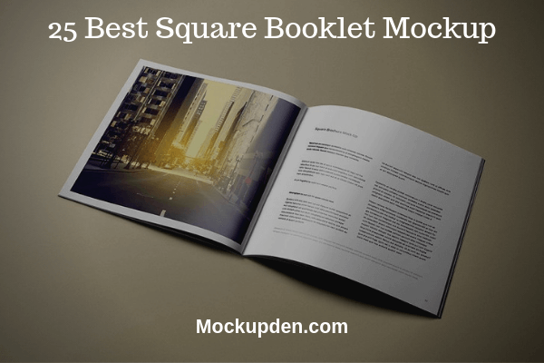 Square Booklet Mockup | 27+ Trendy Booklet PSD template