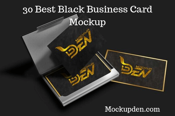 Black Business Card Mockup | 30+ Creative Design Ideas for Inspiration