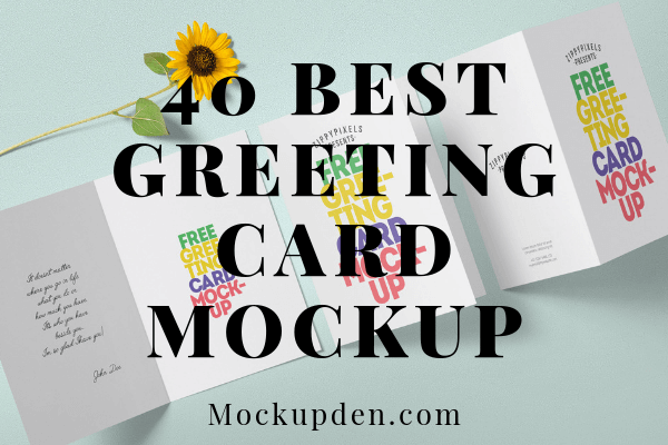 43+ Creative Free Greeting Card Mockup PSD Template For Creative Designers