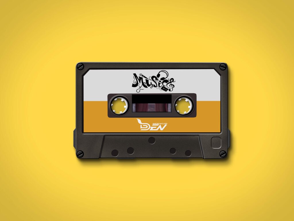 Free Music Cassette Tape Mockup Bundle | PSD Template Pack 2