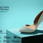 Shoe Mockup | Free New Trendy Shoe PSD Design Template for Inspiration Free Multiple PSD Designer Heels Shoes Mockup