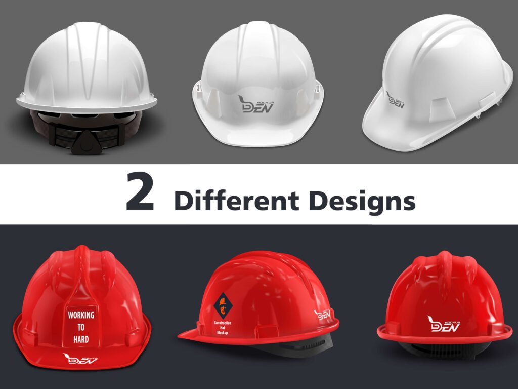 Multiple Color Hard Hat Mockup Pack | PSD Template 4