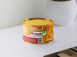 Free Round Tin Food Can Mockup