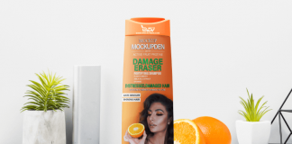 Free Orange Shampoo Bottle Mockup