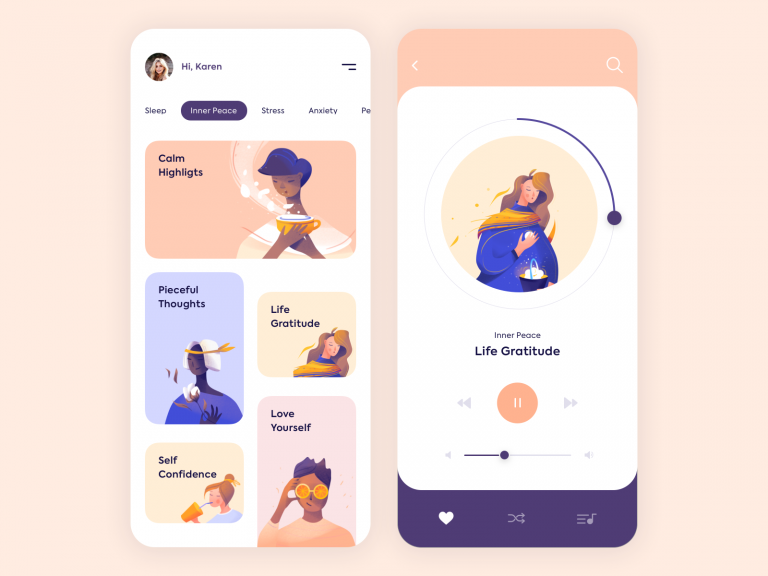 Free Mobile App For Mindfulness Ui/Ux