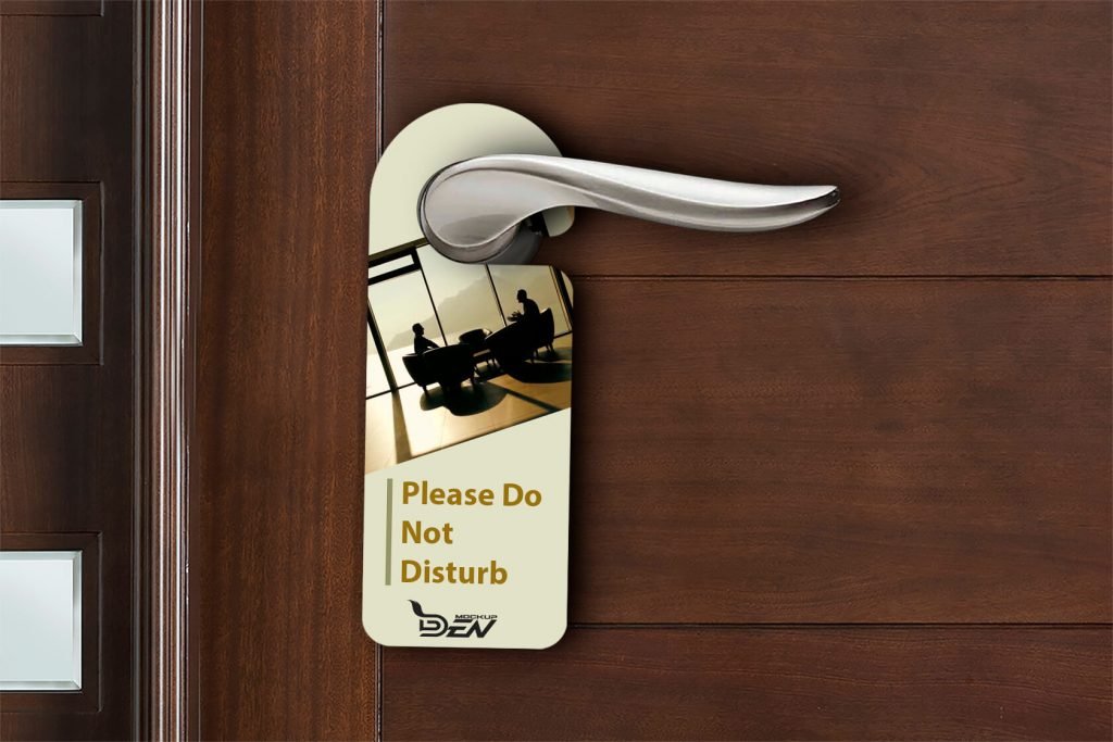 Free Corporate Theme Door Hanger Mockup 1