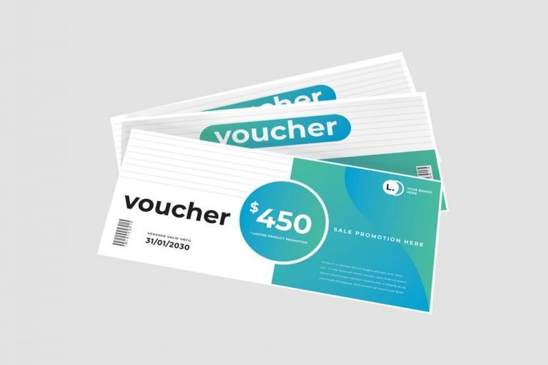 30+ Free Voucher Mockup Stunning PSD Design Templates