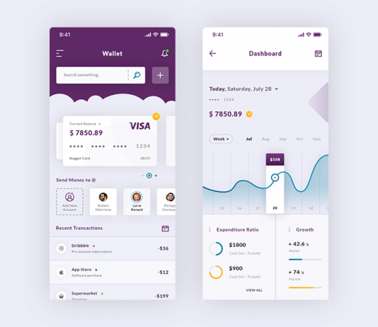 Free Smart Dashboard And Wallet IOS App Scene