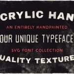 Free Acrylic Hand Painted Font