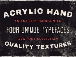 Free Acrylic Hand Painted Font