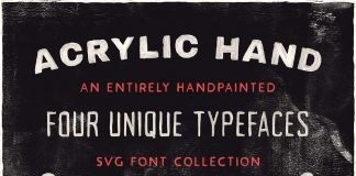 Free Acrylic Hand Painted Font