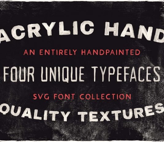 Free Acrylic Hand Painted Font