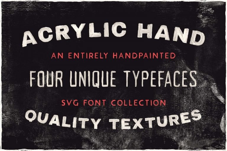 Free Acrylic Hand Painted Font