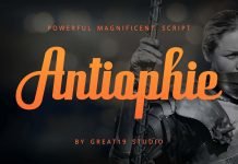 Free Antiophie Script Font Style